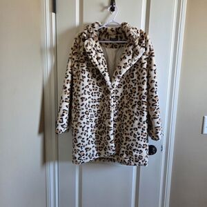 Sans Souci Cream and Brown Teddy Jacket